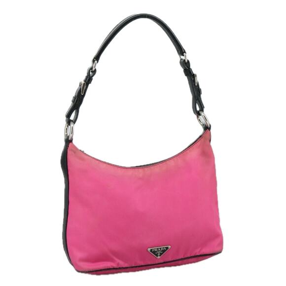 PRADA Shoulder Bag Nylon Pink - Picture 1 of 9